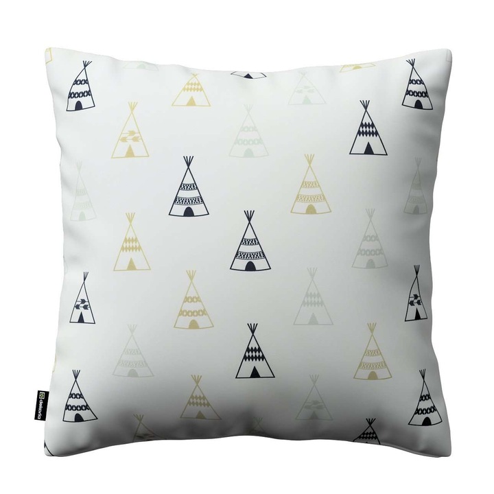 Калъфка за възглавница от полиестер, Kinga, 100-141-84, Бяла, 43 x 43 см