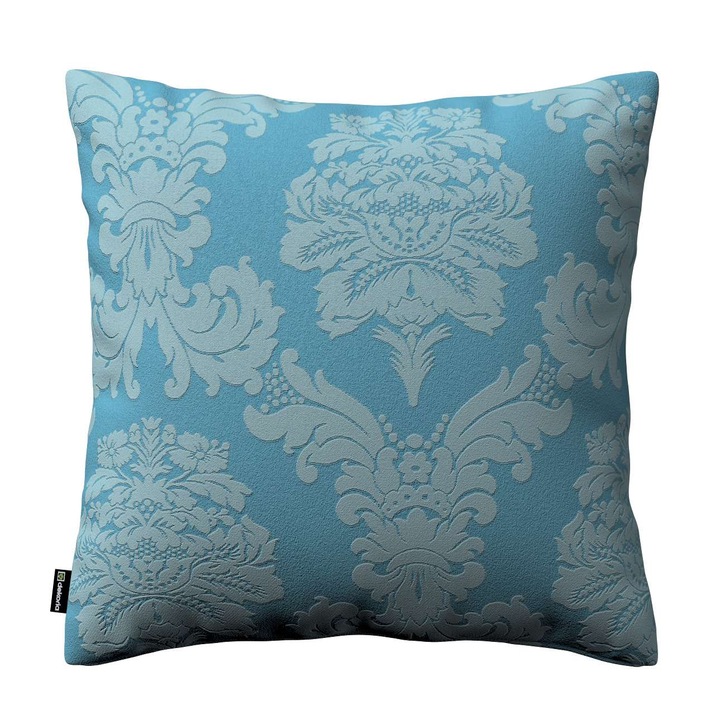 Калъфка за възглавница Kinga 100-613-67, От полиестер, Синя, 43 x 43 cm