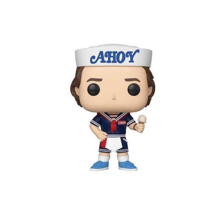Stranger Things Szobor Figura POP! Steve with Hat and Ice Cream , 9 cm, Többszínű