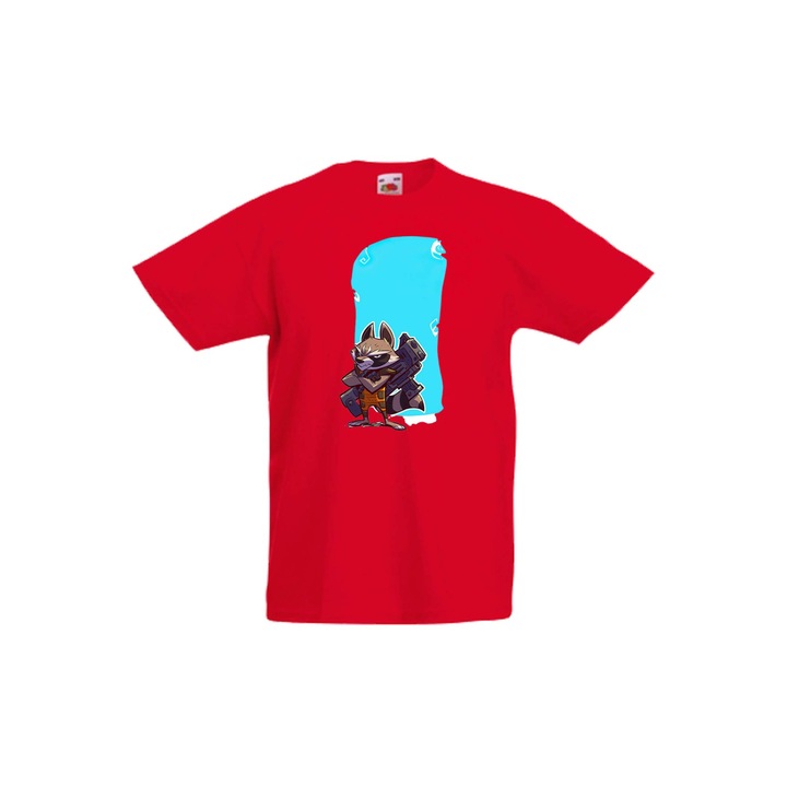 Tricou copii Marvel Avengers Super Heroes Marvel Rocket Racoon 1, Rosu