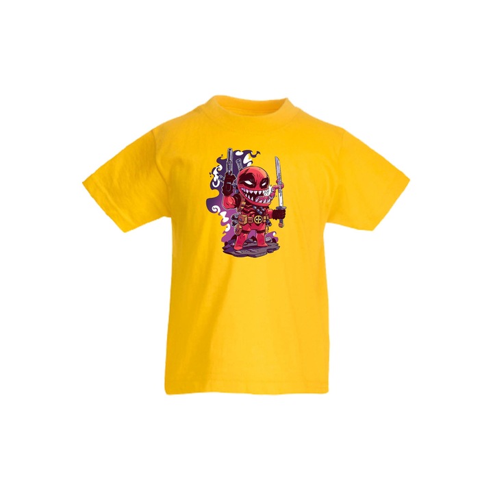 Tricou copii Marvel Avengers Super Heroes Marvel Venom pool 2, Galben