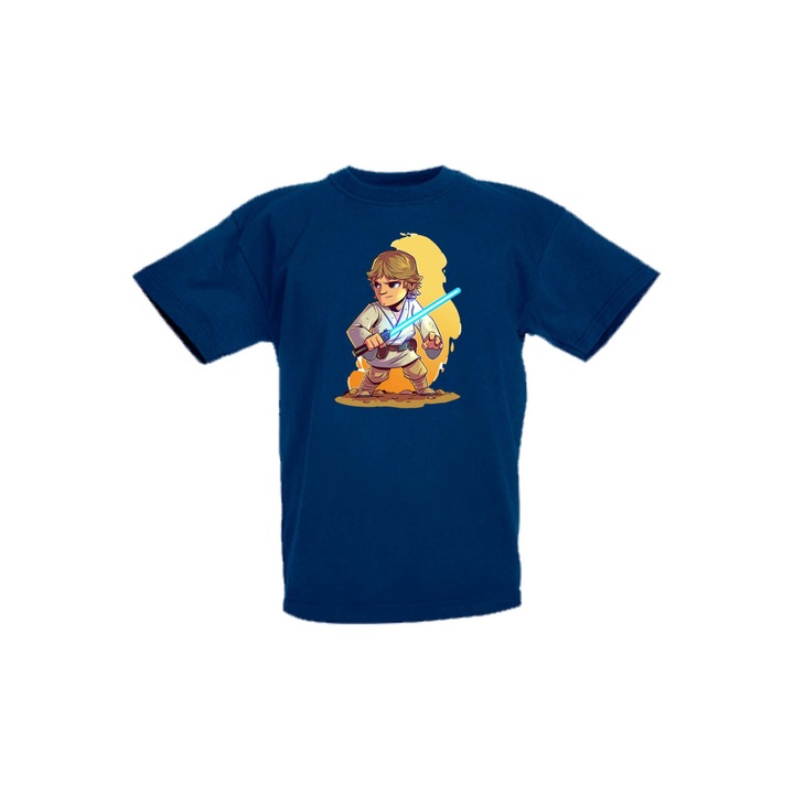 Gyermek póló Ajándék Star Wars Csillagok háborúja Jedik Disney Star Wars Luke, Tengerészkék