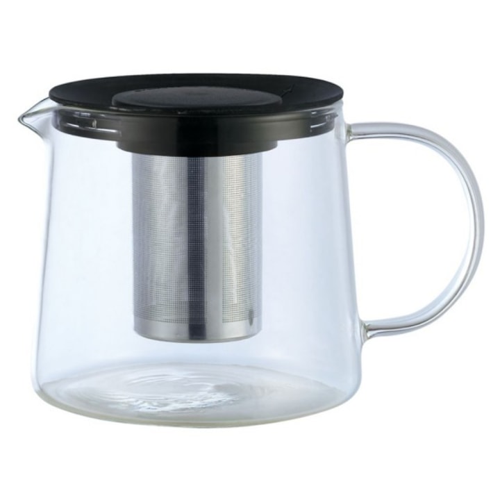 Чайник от стъкло с иноксов филтър KingHoff, 1500 мл