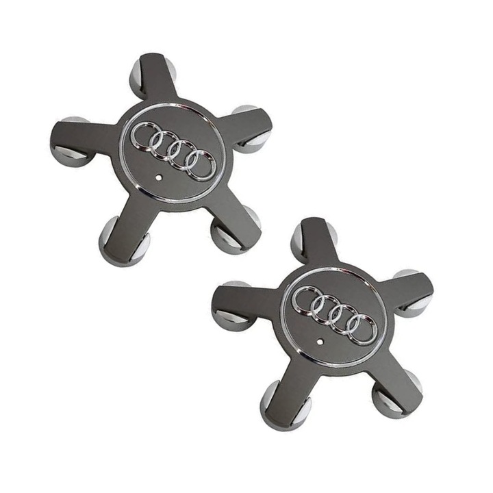 2 db DELINY kerékvédő készlet, Model Spider 135 mm, szürke, kompatibilis Audi könnyűfém keréktárcsákkal, 21-133B