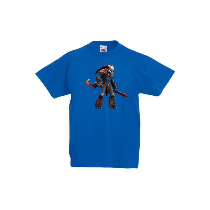 Детска Тениска DOTA 2 подарък геймър gamer gamer girl RPG MOBA Blizzard Steam Huskar, Син