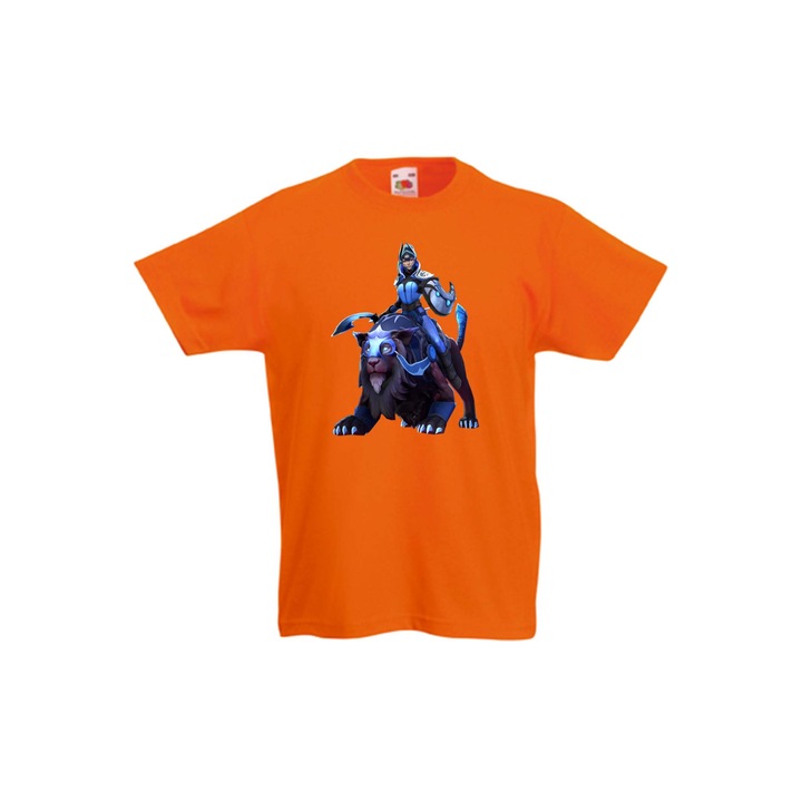 Детска Тениска DOTA 2 подарък геймър gamer gamer girl RPG MOBA Blizzard Steam Luna, Оранжев