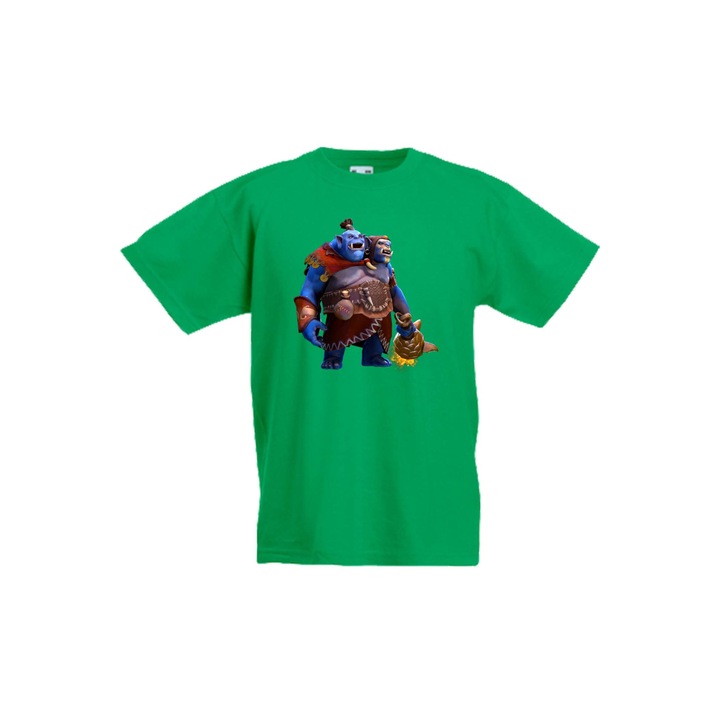 Детска Тениска DOTA 2 подарък геймър gamer gamer girl RPG MOBA Blizzard Steam Ogre Magi, Зелен