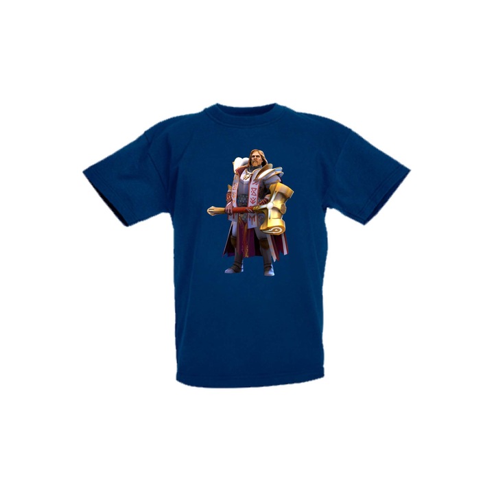 Детска Тениска DOTA 2 подарък геймър gamer gamer girl RPG MOBA Blizzard Steam Omniknight, Тъмносин