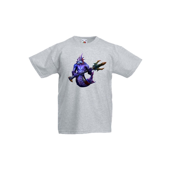 Детска Тениска DOTA 2 подарък геймър gamer gamer girl RPG MOBA Blizzard Steam Slardar, Светлосив меланж