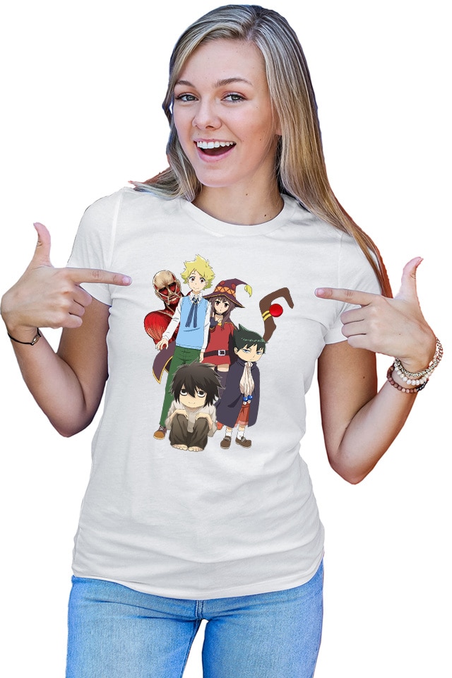 Tricou Dama Muhyo Roji Taro AOT Collosal Titan Konosuba Megumi Death 