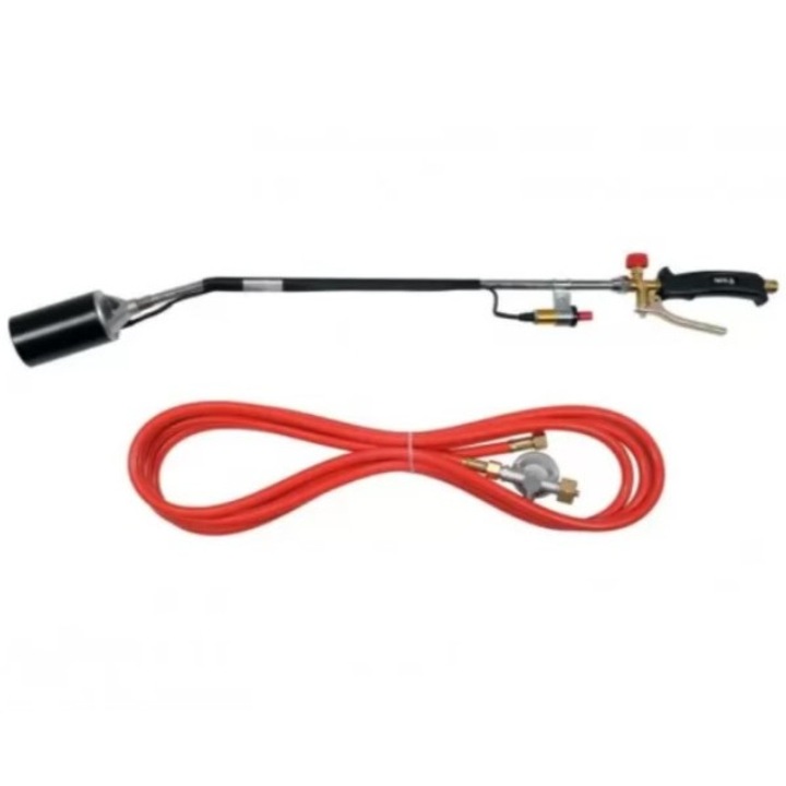 Arzator 65 kW, pentru acoperisuri, cu furtun, aprindere piezzo, lungime 900 mm YT-36741 YATO