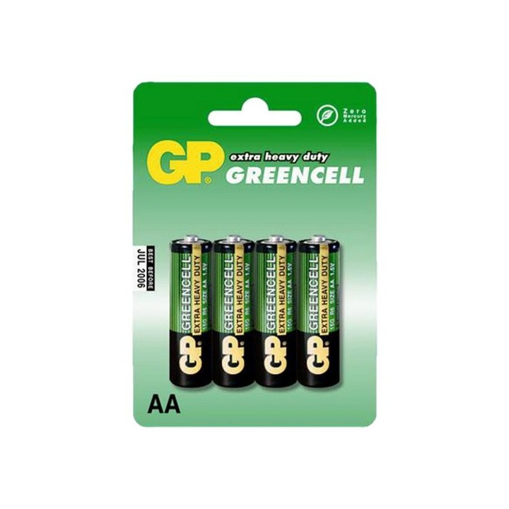 GP Greencell AA ceruzaelem 4 darabos készlet fóliában