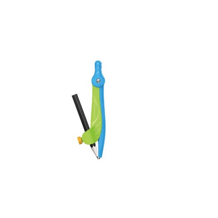 Compas plastic cu creion safety-pin, Keyroad Flow, KR971534