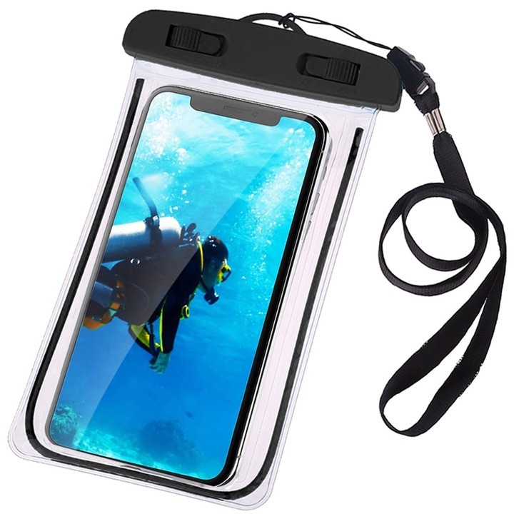 Husa subacvatica waterproof cu snur pentru telefoane
