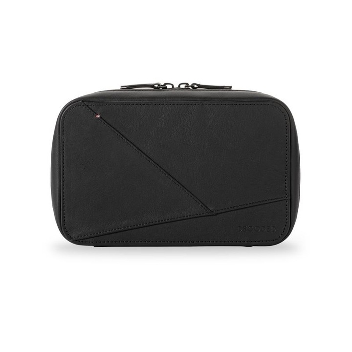 Husa din piele naturala Decoded Accessory Bag Black
