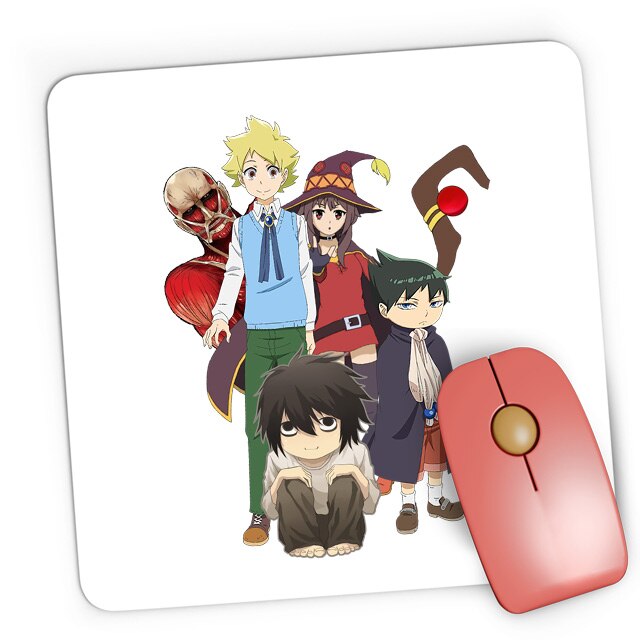 Mousepad Gaming Muhyo Roji Taro AOT Collosal Titan Konosuba Megumi 