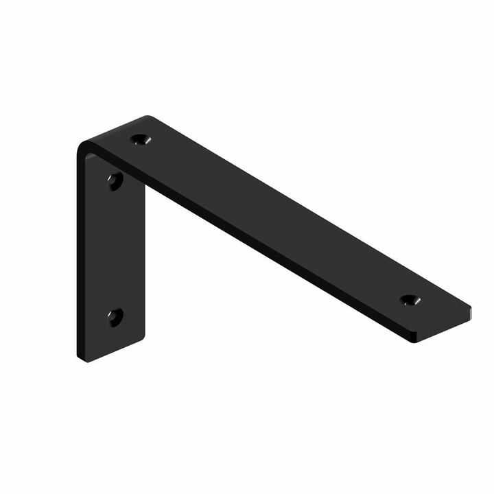 Suport raft simplu, 200x100x5mm, otel, negru