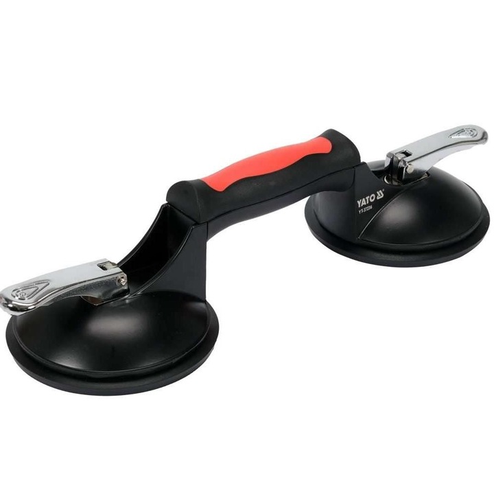 Ventuza dubla, Yato YT-37236, diametru 125 mm, capacitate incarcare 120 kg