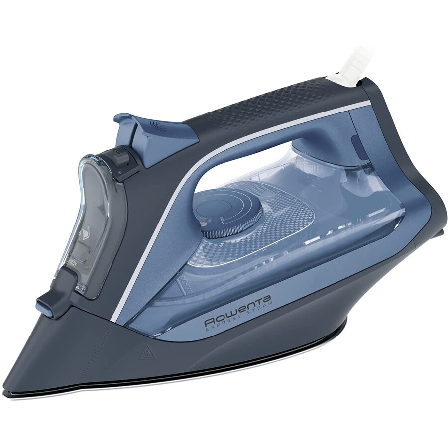 Fier de calcat cu aburi Rowenta Express Steam, 2500W, 160g/min, Albastru