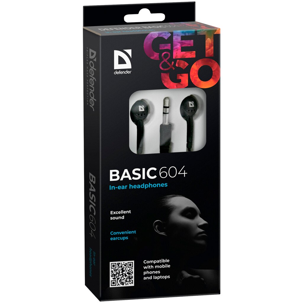 Casti audio Defender, Basic 604, Black