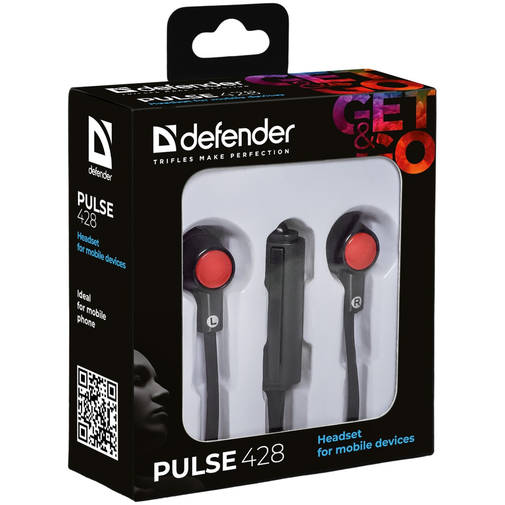 Casti cu microfon Defender Pulse 428, Black