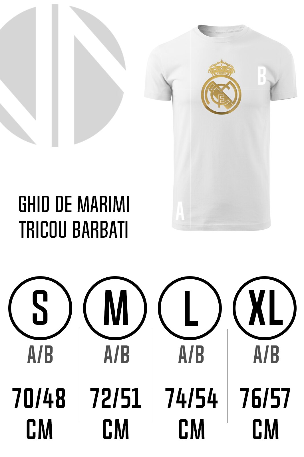 on behalf of Intimate impatient Tricou Barbati, Real Madrid, Alb/Auriu, L - eMAG.ro