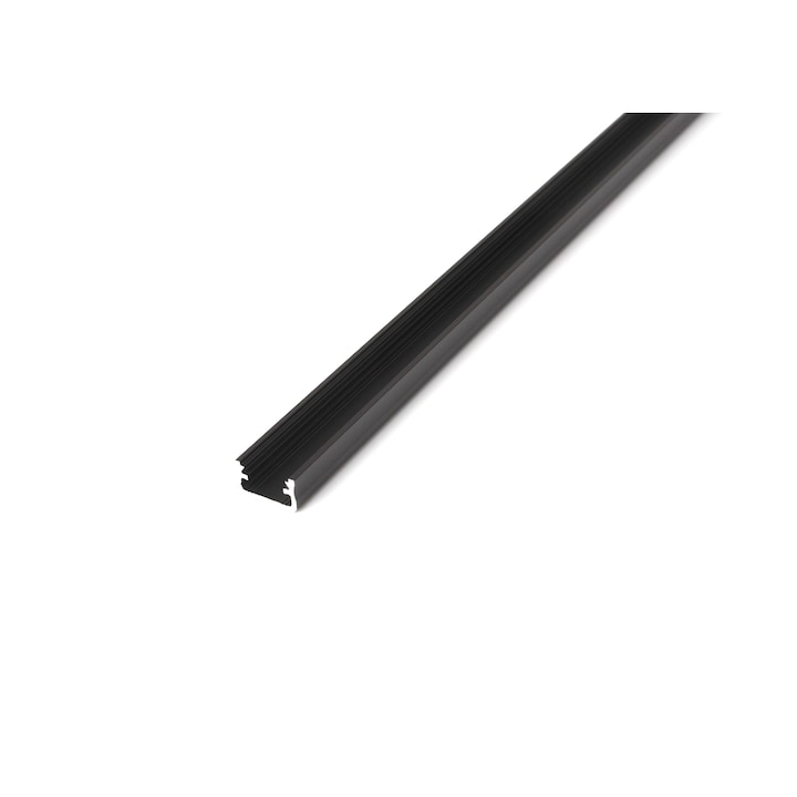 Профил A за LED ленти Lumines, Алуминий, 1 м, Черен