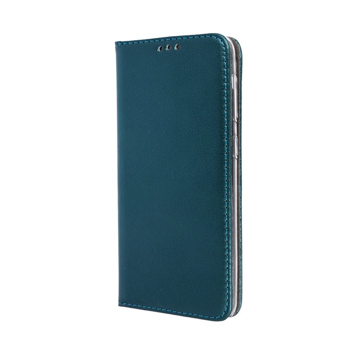 Telefontok Xiaomi Redmi 10C - Smart Magnetic zöld szilikon keretes mágneses könyvtok