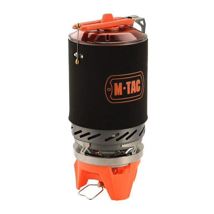 Gázégő kazánnal M-TAC, 2200W, Fekete/narancs