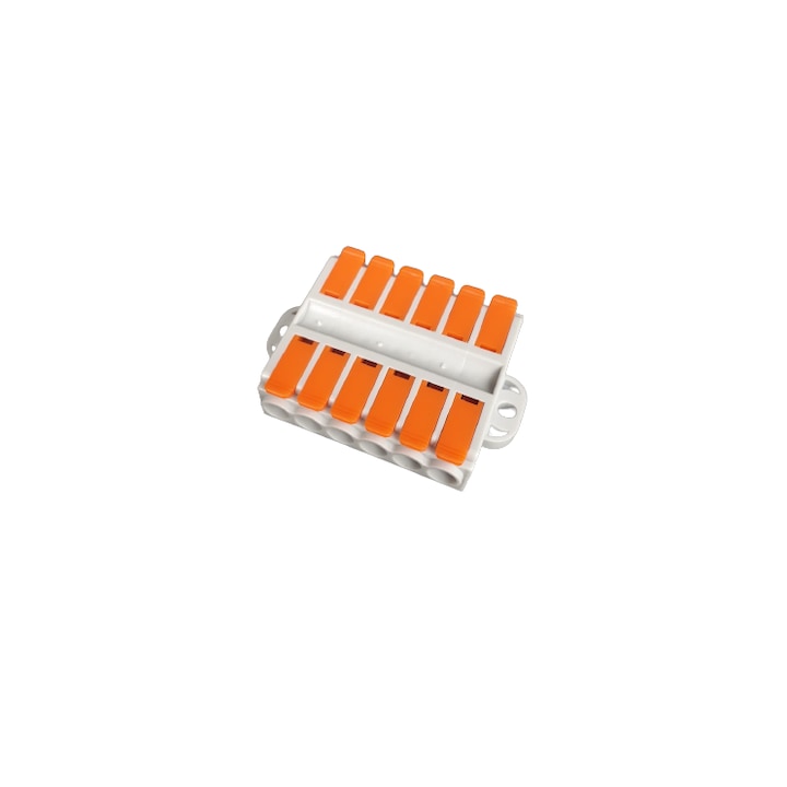 Conector legatura Doza 6 Poli, Dublu, KV226, 41A/450V 0.5-6mm2