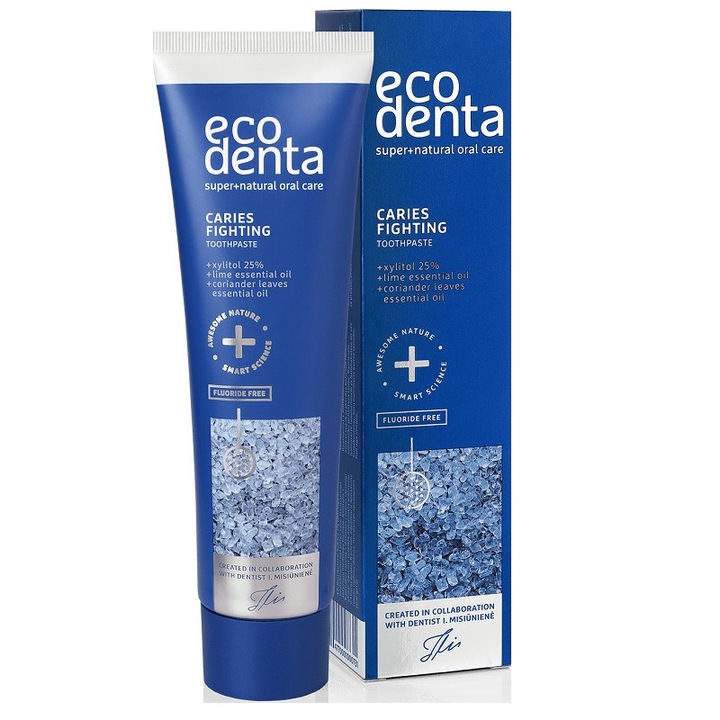 Fogkrém, Koriander/lime levelek, Fogszuvasodás ellen hatékony, 100 ml