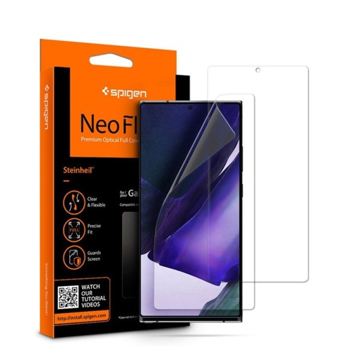 Spigen neoflex képernyővédő fólia 2db, full screen, tok barát, átlátszó, kompatibilis: Samsung Galaxy Note 20 Ultra 5G, SM-N986F, / Galaxy Note 20 Ultra, SM-N985F
