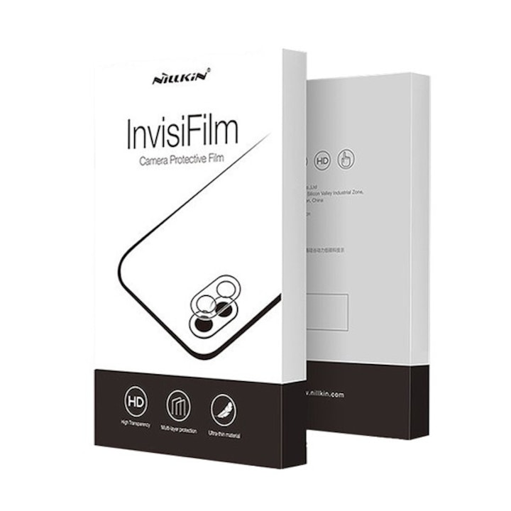 Samsung Galaxy S22 5G (SM-S901) / Galaxy S22 Plus 5G (SM-S906) Nillkin invisifilm ar kameravédő fólia 2db (ultravékony, 0.22mm) átlátszó