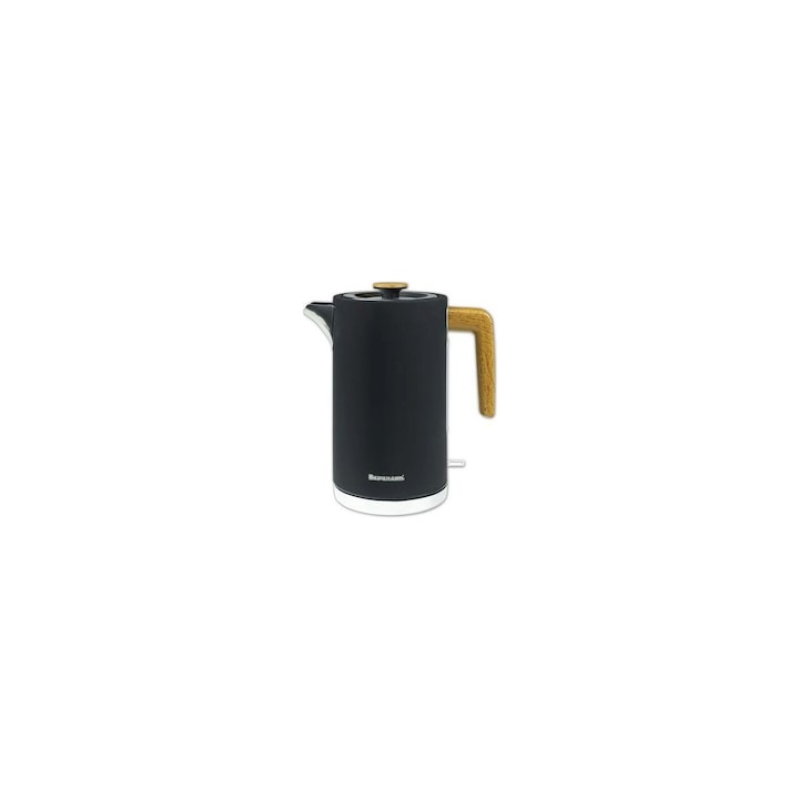 Fierbator fara fir Ideal, IK1103, 1.7L, 2200W, sticla si otel inoxidabil, reglare temperatura 60-100C, iluminare LED