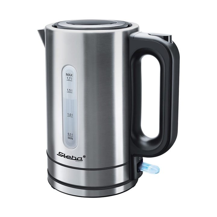 Fierbator electric CECOTEC 1479, 3000 W, 1.7 L, baza rotativa 360°, oprire automata, Negru