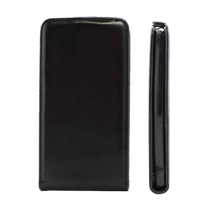 Капак Huawei Nova Plus, еко кожа, флекси, черен