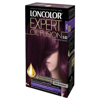 Vopsea de par permanenta Loncolor Expert Oil Fusion 5.62 Saten violet deschis, 100 ml Vopsea de par permanenta Loncolor Expert Oil Fusion 5.62 Saten violet deschis, 100 ml