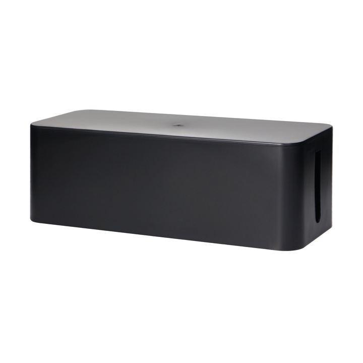 Органайзер за кабели VIRONE L CB-1/B, пластмасов, черен