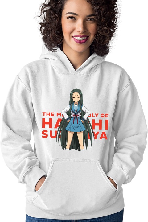 Hanorac dama Haruhi Suzumiya Tsuruya Light Novel Slice of Life Duplo, Alb