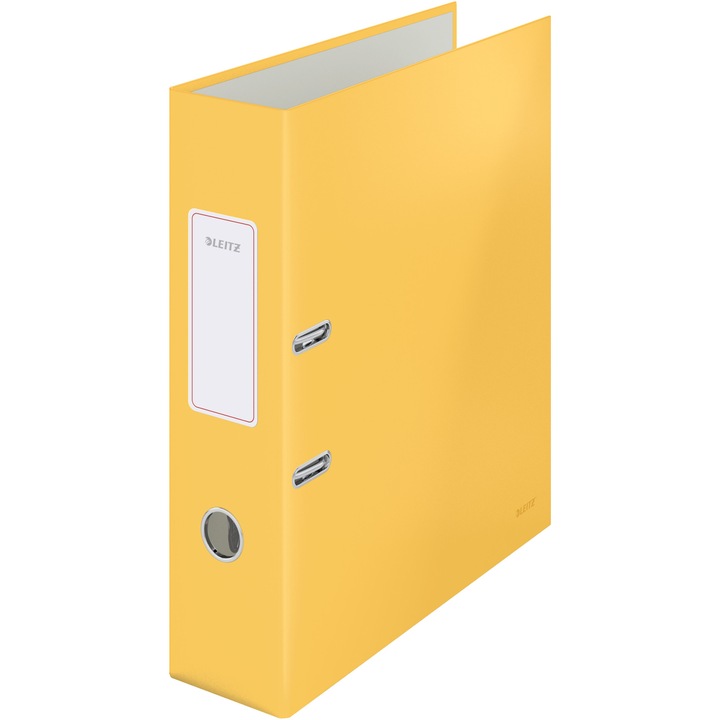 Класьор Leitz 180° Cosy, Ламиниран картон, A4, 8 см, Жълт