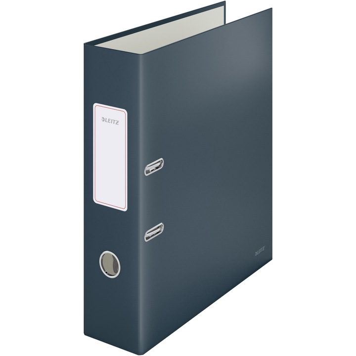 Класьор Leitz 180° Cosy, Ламиниран картон, A4, 8 см, Антрацит
