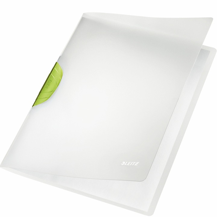 Папка с клипс Leitz Magic ColorClip, PP, A4, 30 листа, Зелен