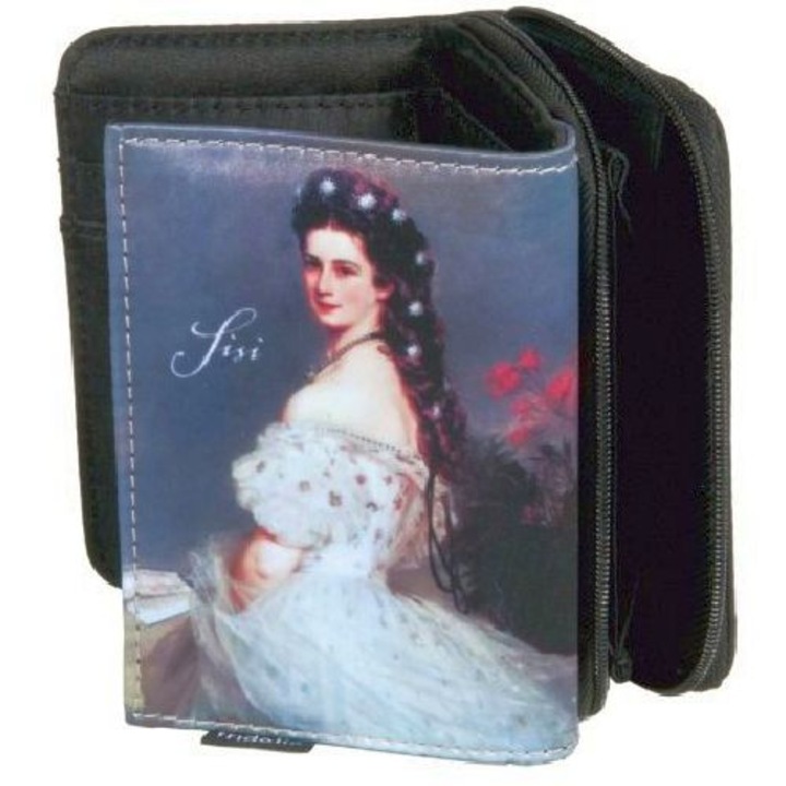 Pénztárca 9x3x12,5cm, polyester, Sissi