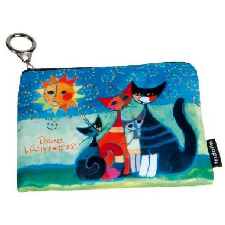Mini pénztárca, polyester, 12x1,5x10cm, Rosina Wachtmeister: Moment di Felicitá