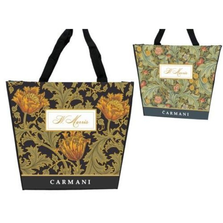 Válltáska kétoldalas 46x11x38cm, műanyag, William Morris