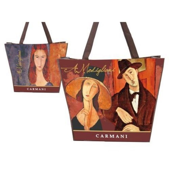 Válltáska kétoldalas 46x11x38cm műanyag, Modigliani