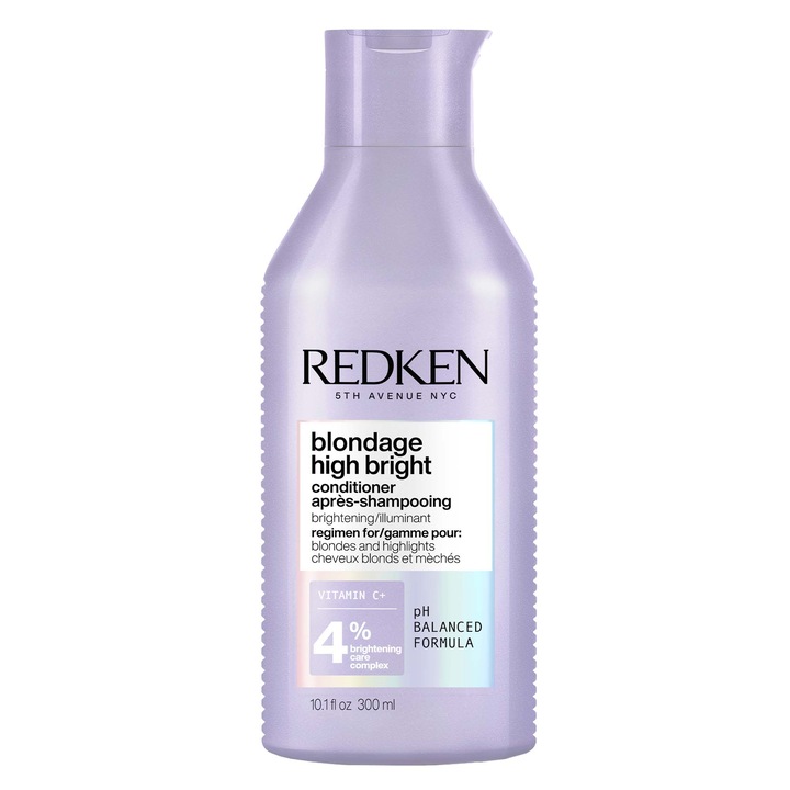 Balsam de par iluminator Redken Blondage High Bright pentru par blond, 300 ml