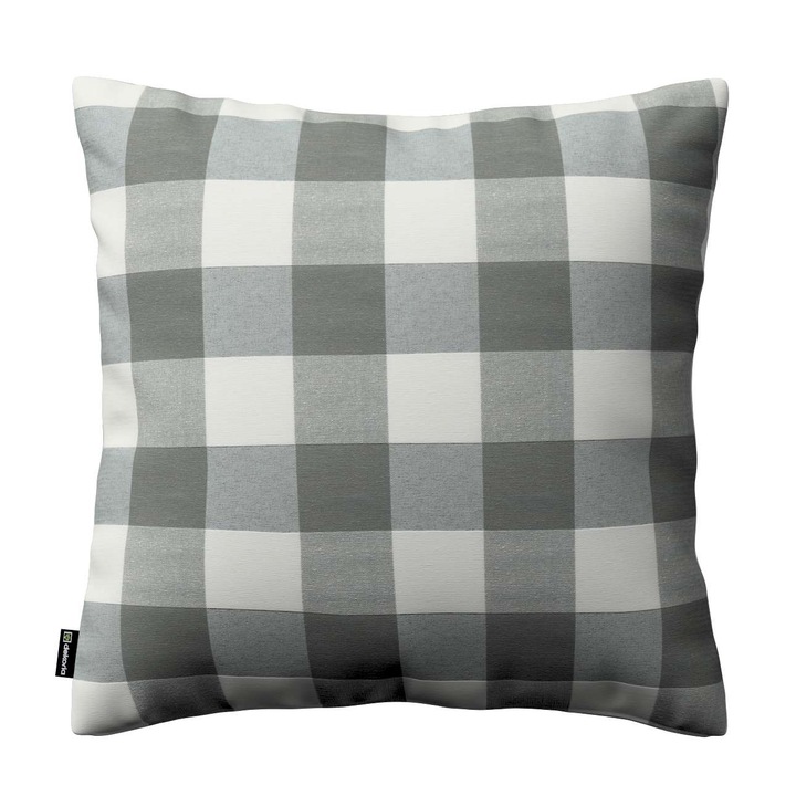 Калъфка за възглавница от полиестер, Kinga, 102-136-13, сиво/черно, 50 x 50 см