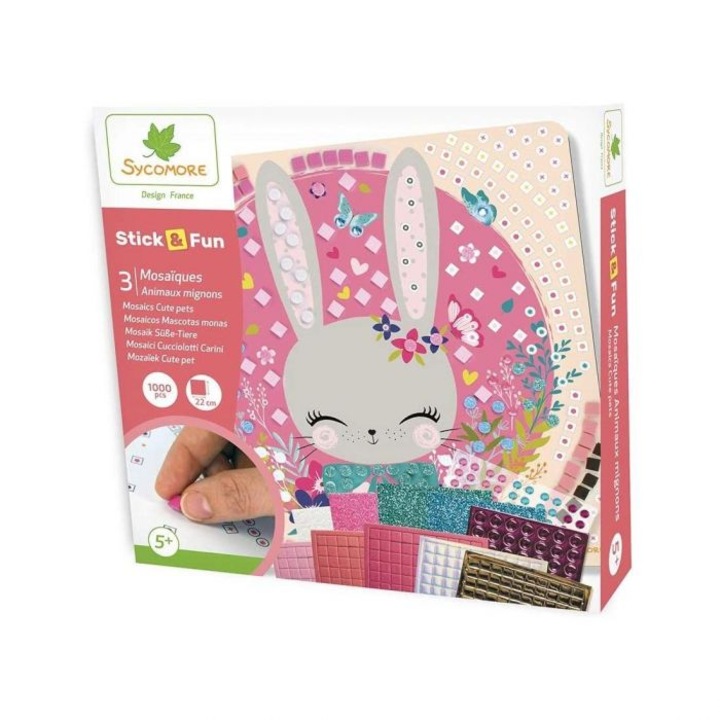 Sycomore Stick'n Fun Mozaikkép-készítő, Cuki állatok