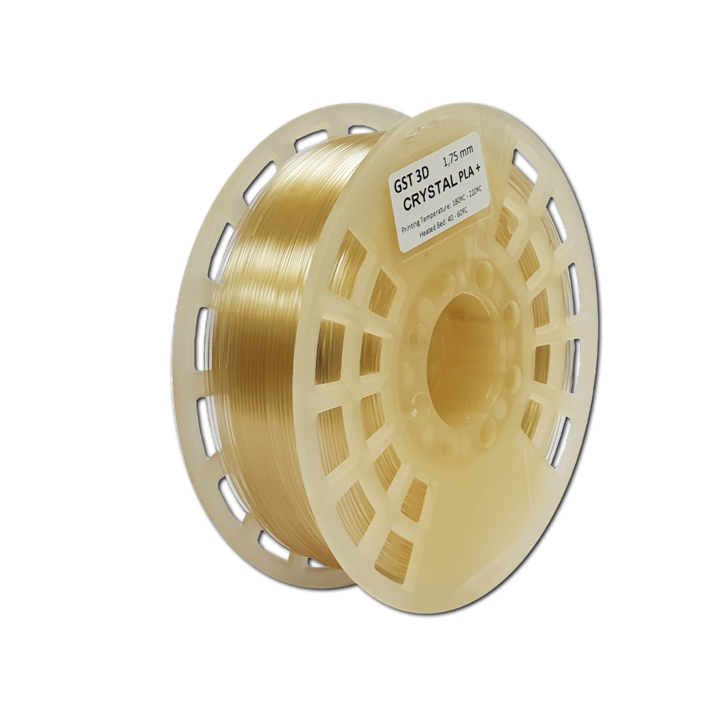 Филамент Gst PLA+, 1,75 мм, Макара 1 кг, Кристален цвят